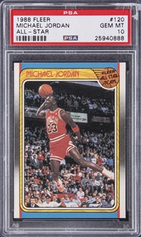 1988-89 Fleer All-Star #120 Michael Jordan - PSA GEM MT 10